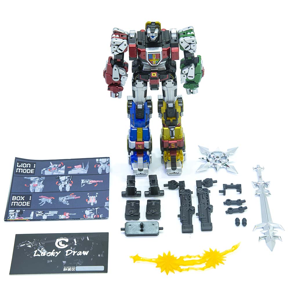 Lucky Cat Micro Cosmos MC-01S Elvis Voltron GoLion Set 5 metal