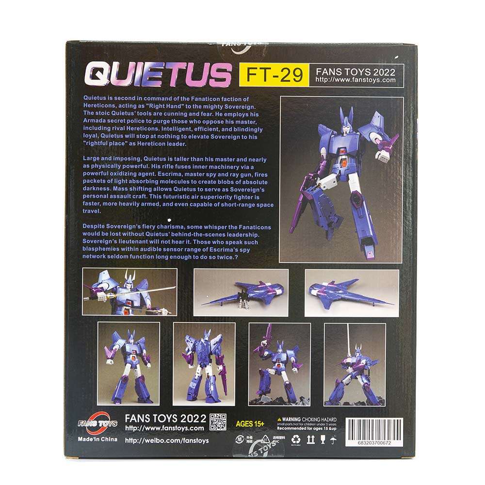 FansToys FT-29 FT29 Quietus Cyclonus G1 MP Reissue Action