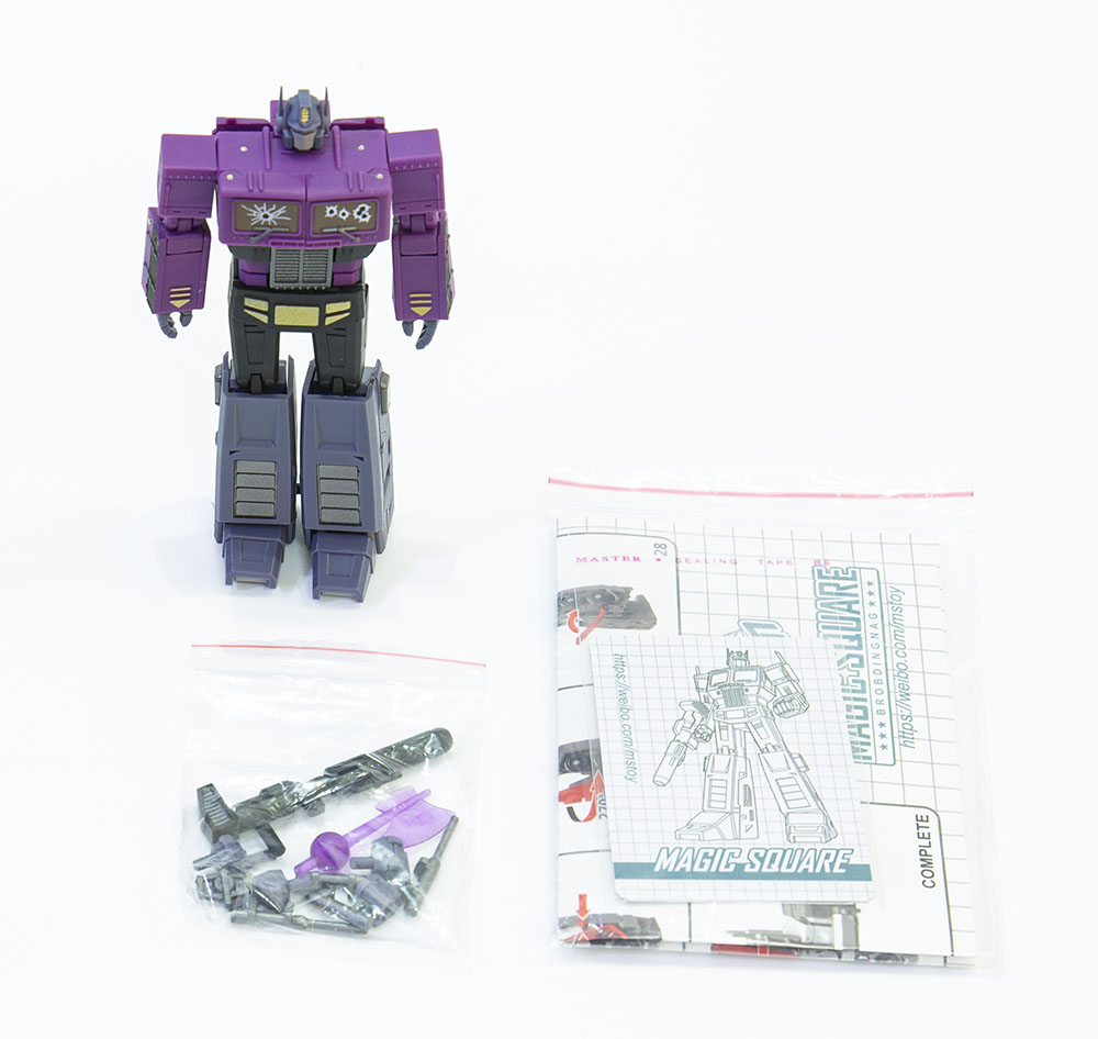 New Deformabl Optimus Prime MS-TOYS MS-B18SG Purple Image Mini Action Figure Toy
