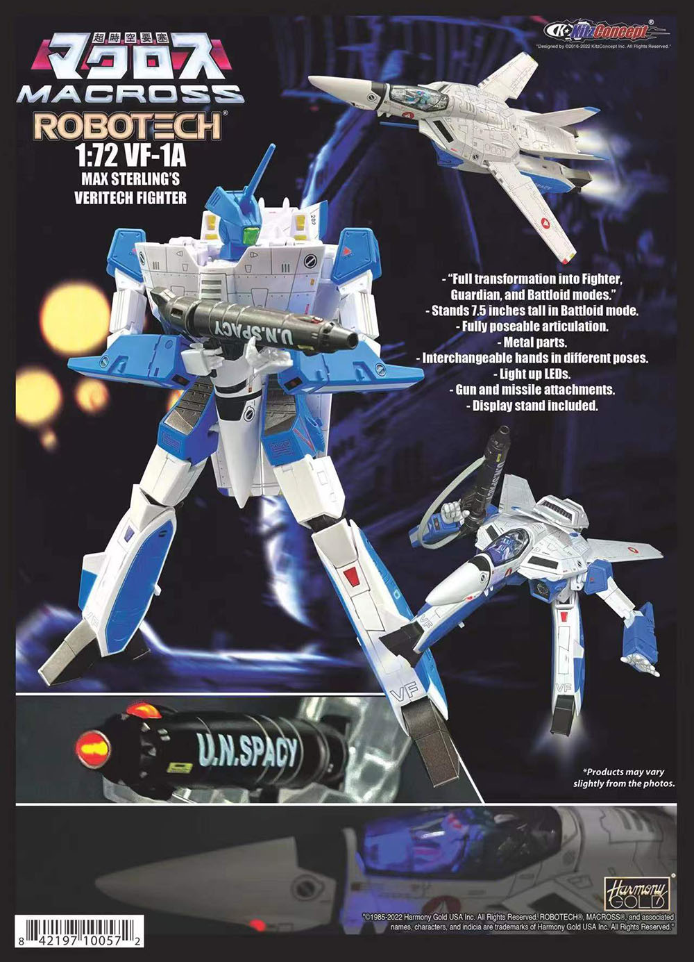 KitzConcept Macross Robotech 1:72 VF-1A MAX Sterling's Veritech