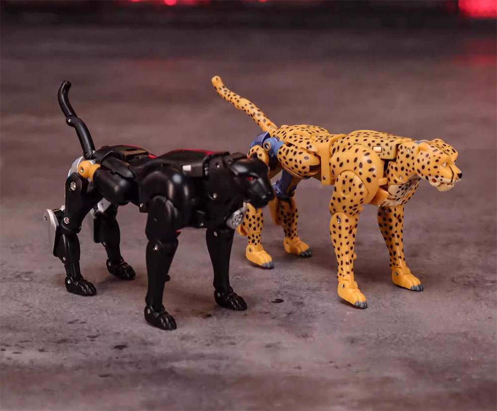 Robot Toys RT-03& RT-03B Working Leopard Cheetor Set Action